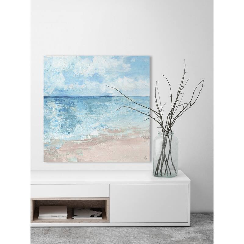 'As Free as the Ocean' Painting Print on Wrapped Canvas - Multi-Color