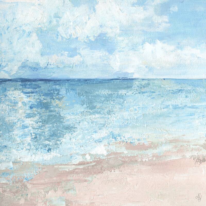 'As Free as the Ocean' Painting Print on Wrapped Canvas - Multi-Color