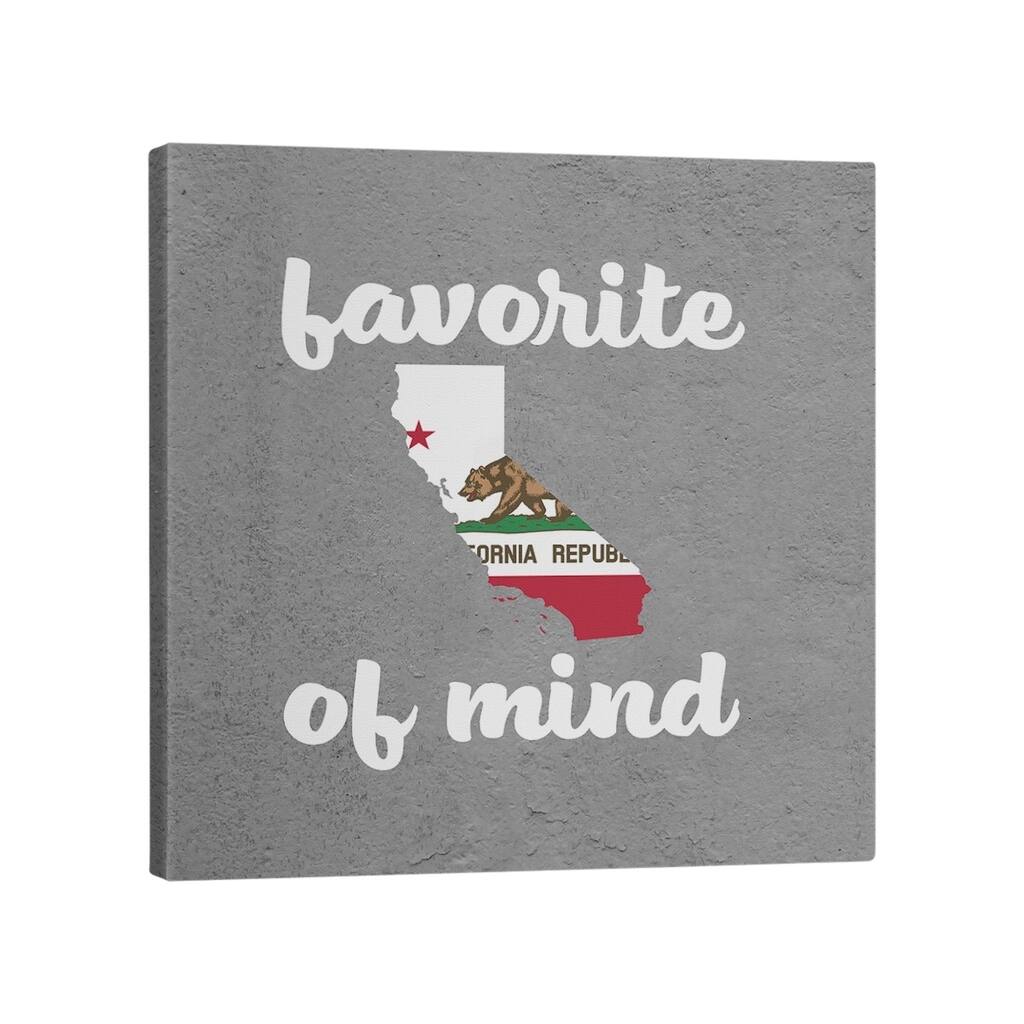 Katelyn Smith California State of Mind Gallery-Wrapped Canvas - Grey