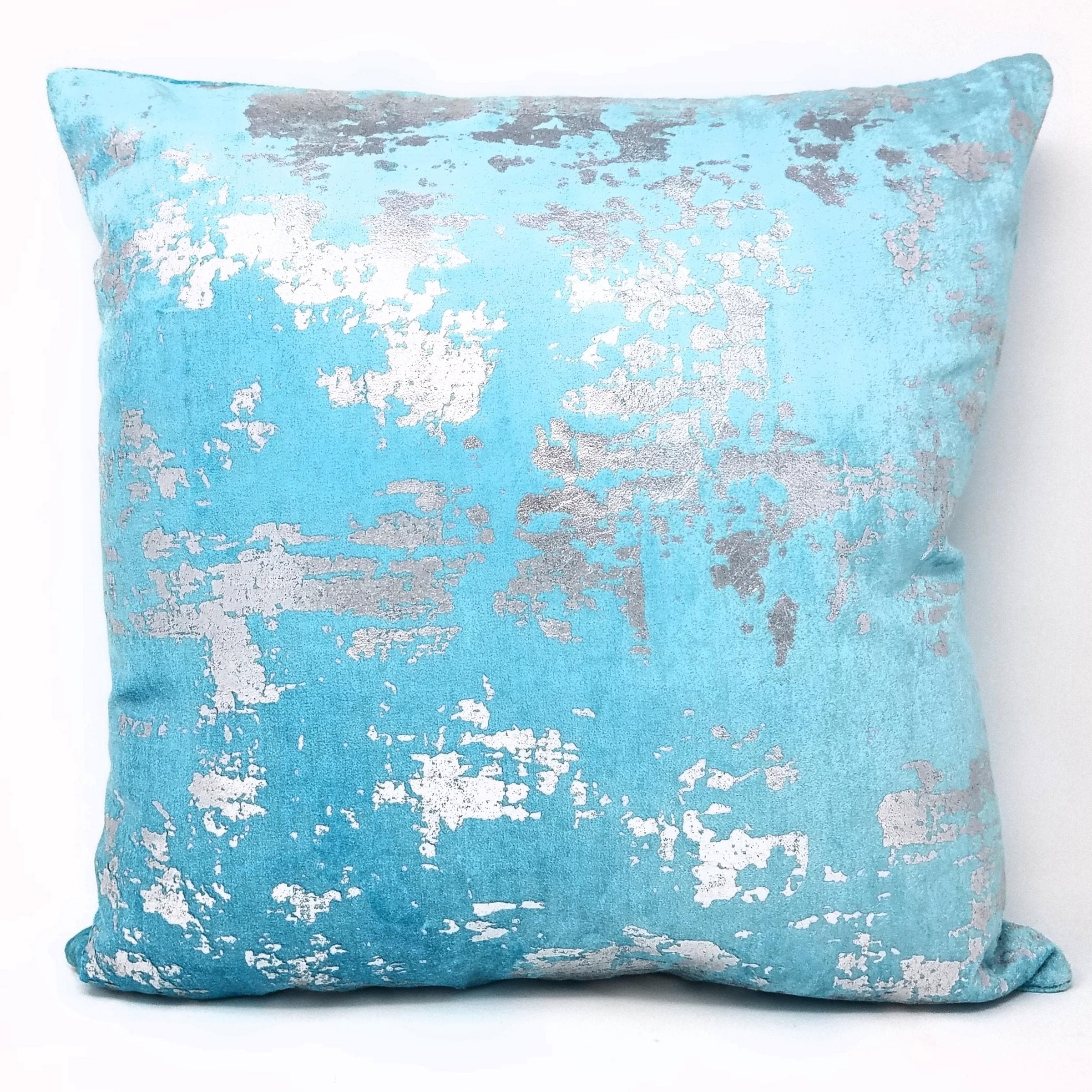 and Silver Decorative Throw Pillow 