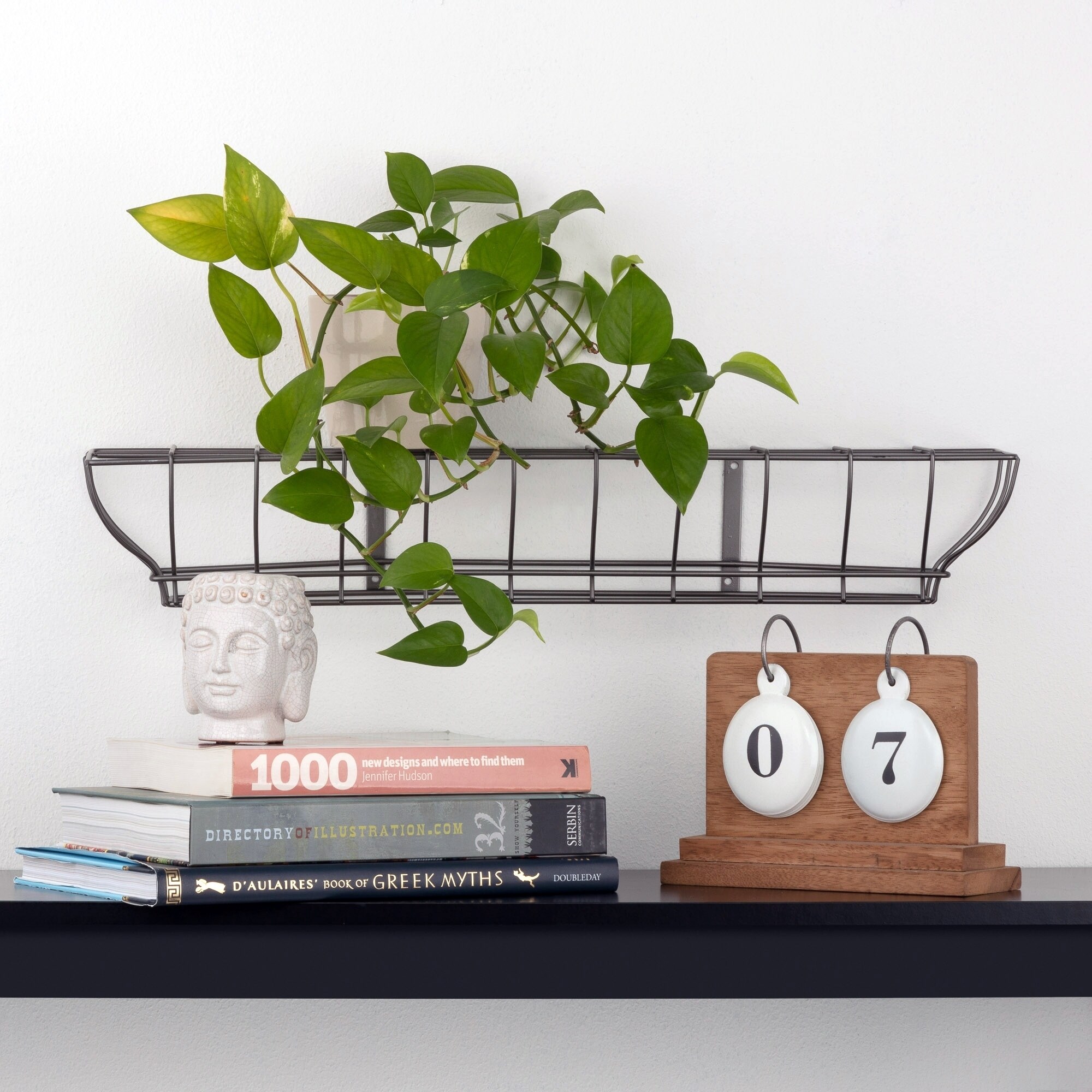 Shop Burnes Of Boston 24 Vintage Wire Wall Mount Basket Free