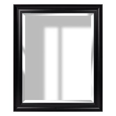 Gallery Solutions 16x20 Woodgrain Framed Beveled Wall Accent Mirror