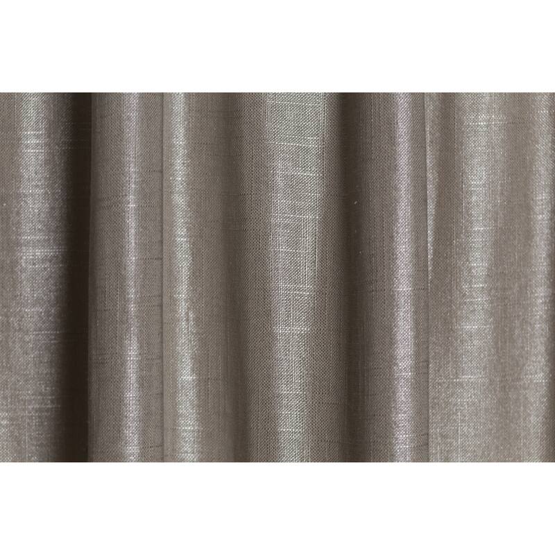 Porch & Den Easystreet Metallic Cotton Box-pleated Single Curtain Panel