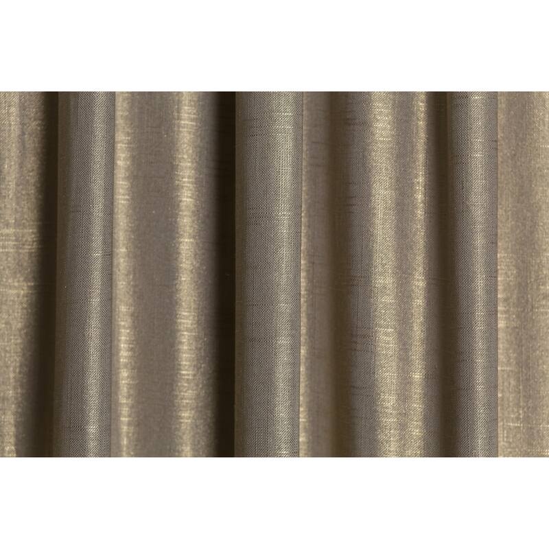 Porch & Den Easystreet Metallic Cotton Box-pleated Single Curtain Panel