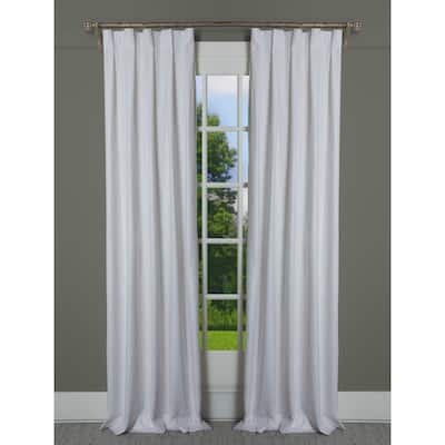 Porch & Den Easystreet Metallic Cotton Box-pleated Single Curtain Panel