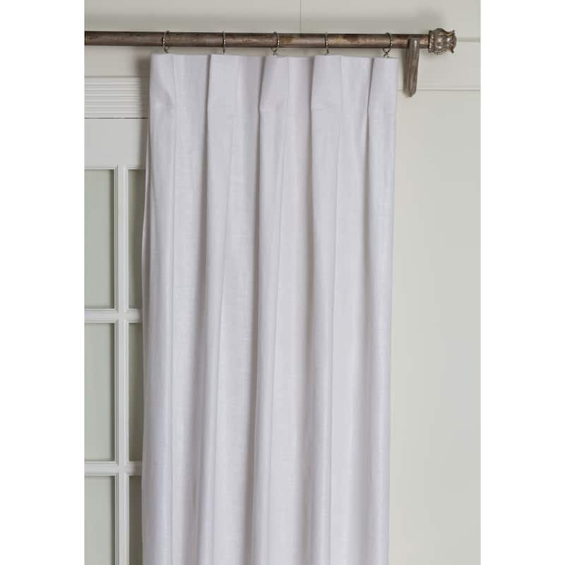 Porch & Den Easystreet Metallic Cotton Box-pleated Single Curtain Panel