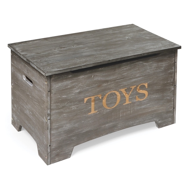 solid oak toy chest