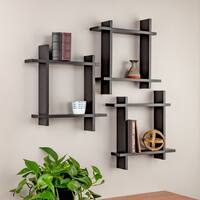 Burnes of Boston 3 Piece Interlocking Floating Wall Shelf Ledge Set