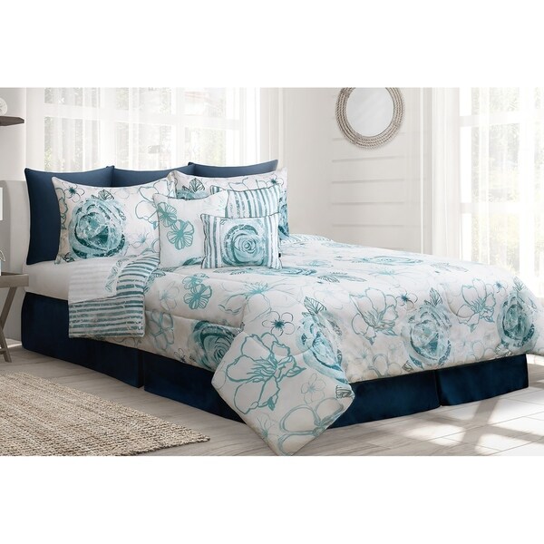 Comforter 7 Piece Set Queen Azura