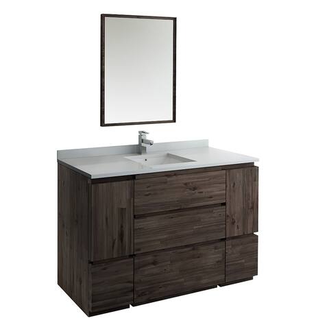 Fresca Formosa 54" Wall Hung Modern Bathroom Vanity w/ Mirror