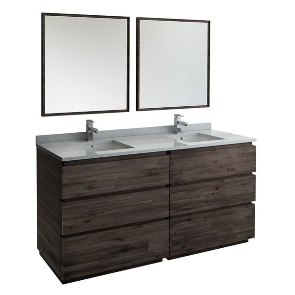 Fresca Formosa 72" Floor Standing Double Sink Modern ...