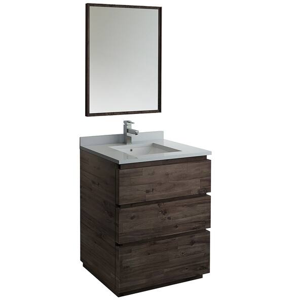 Shop Black Friday Deals On Fresca Formosa 30 Wall Hung Modern Bathroom Vanity W Mirror Overstock 26981049