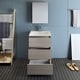 preview thumbnail 4 of 7, Fresca Lazzaro 24" Gray Wood Free Standing Modern Bathroom Vanity w/ Medicine Cabinet