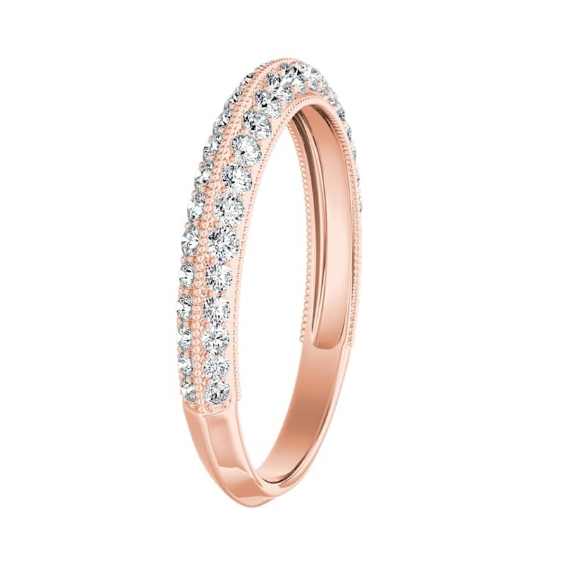 Auriya 1/2ctw Stackable Diamond Wedding Band 14k Gold