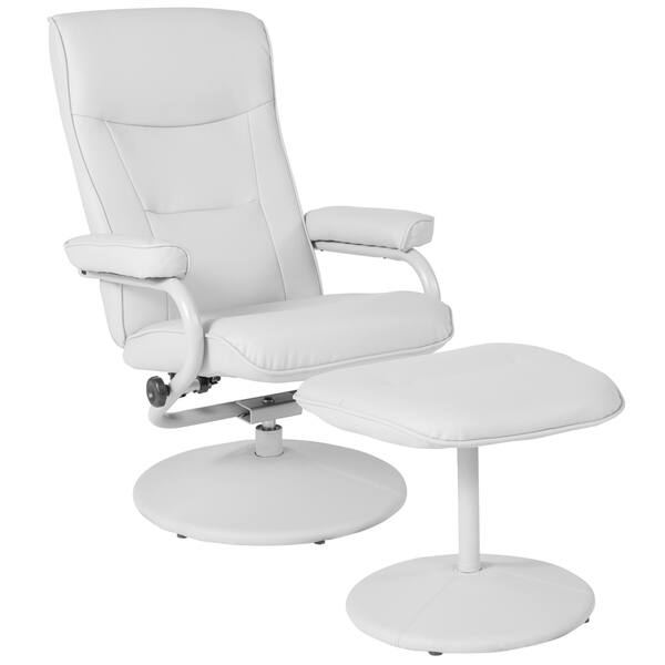 Shop Lancaster Home Colorful Fabric Modern Recliner And Ottoman