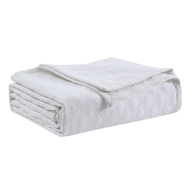 Shop Veratex Diamond Matelasse Quilted Coverlet On Sale