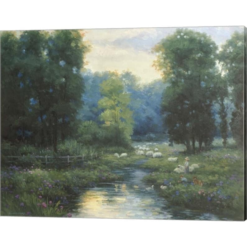 Ghambaro 'Peaceful' Canvas Art