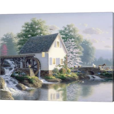 Richard Burns 'The Miller's Pond' Canvas Art