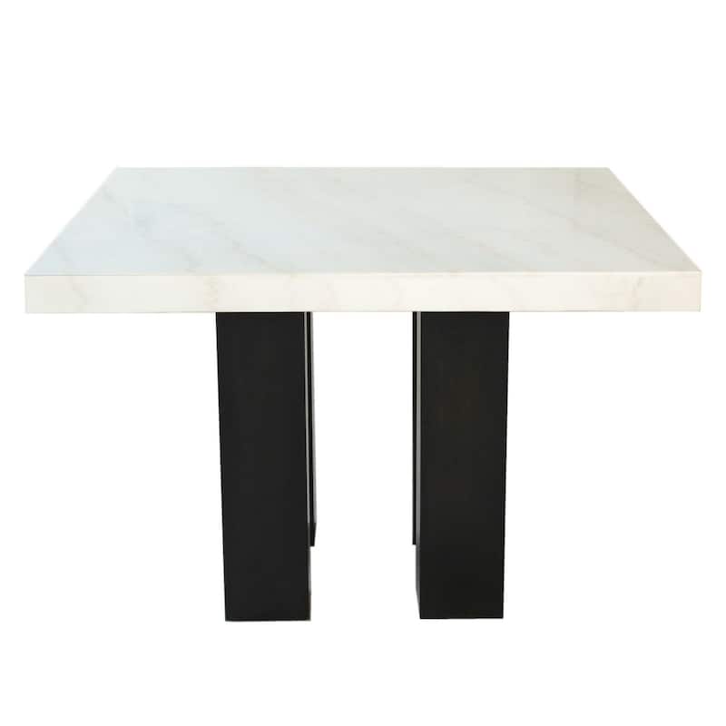 Steve Silver Mhlanga 54-inch Square Standard Height Dining Table - White