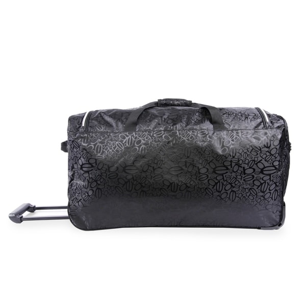 Pacific Coast Signature 30 Large Rolling Duffel Bag Black