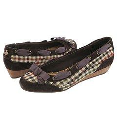 Sperry Top Sider Camden Wedge Camel Tweed/Espresso Suede Pumps/Heels