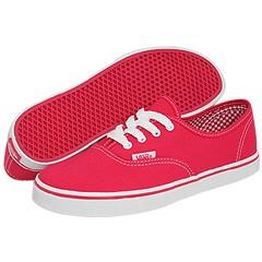 Vans Kids Authentic Lo Pro (Toddler/Youth) Azalea/True White Athletic Vans Kids Athletic