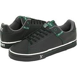 Unltd by Marc Ecko Walsall Black Leather/ Green Trim Athletic