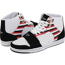 Creative Recreation Cesario Black/White/Red Stripes Athletic