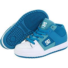 DC Kids Manteca 3 Mid (Toddler/Youth) Pagoda Blue Athletic