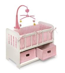badger basket storage doll crib
