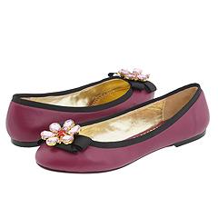 Betsey Johnson Carol Magenta Leather Flats   Size 9.5 Betsey Johnson Flats