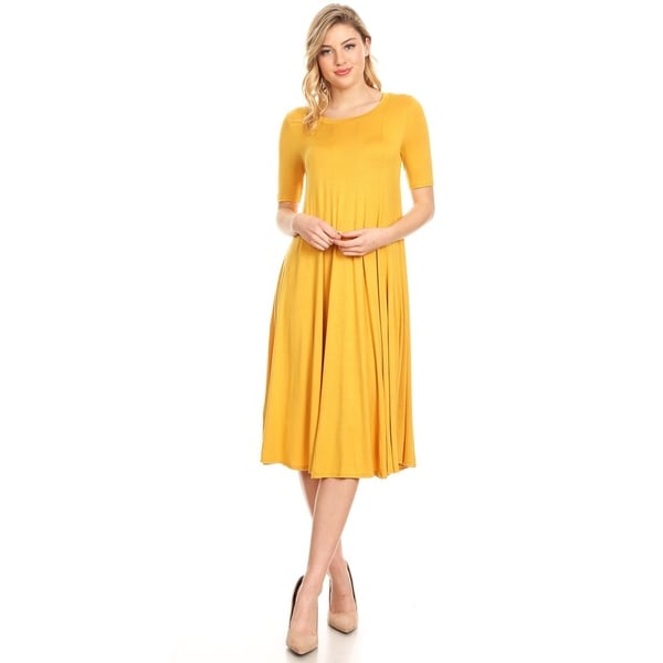 yellow casual dress