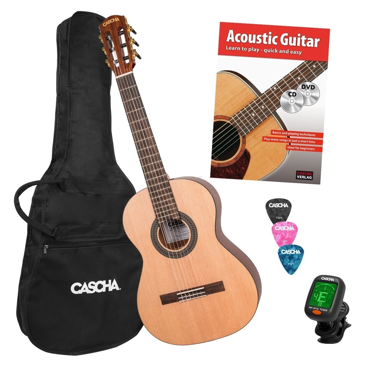 Acoustic Starter Guitar Set - Shop Black Friday Deals On Cascha Children S Classical Guitar Starter Set With Bag Dvd Overstock 27029768