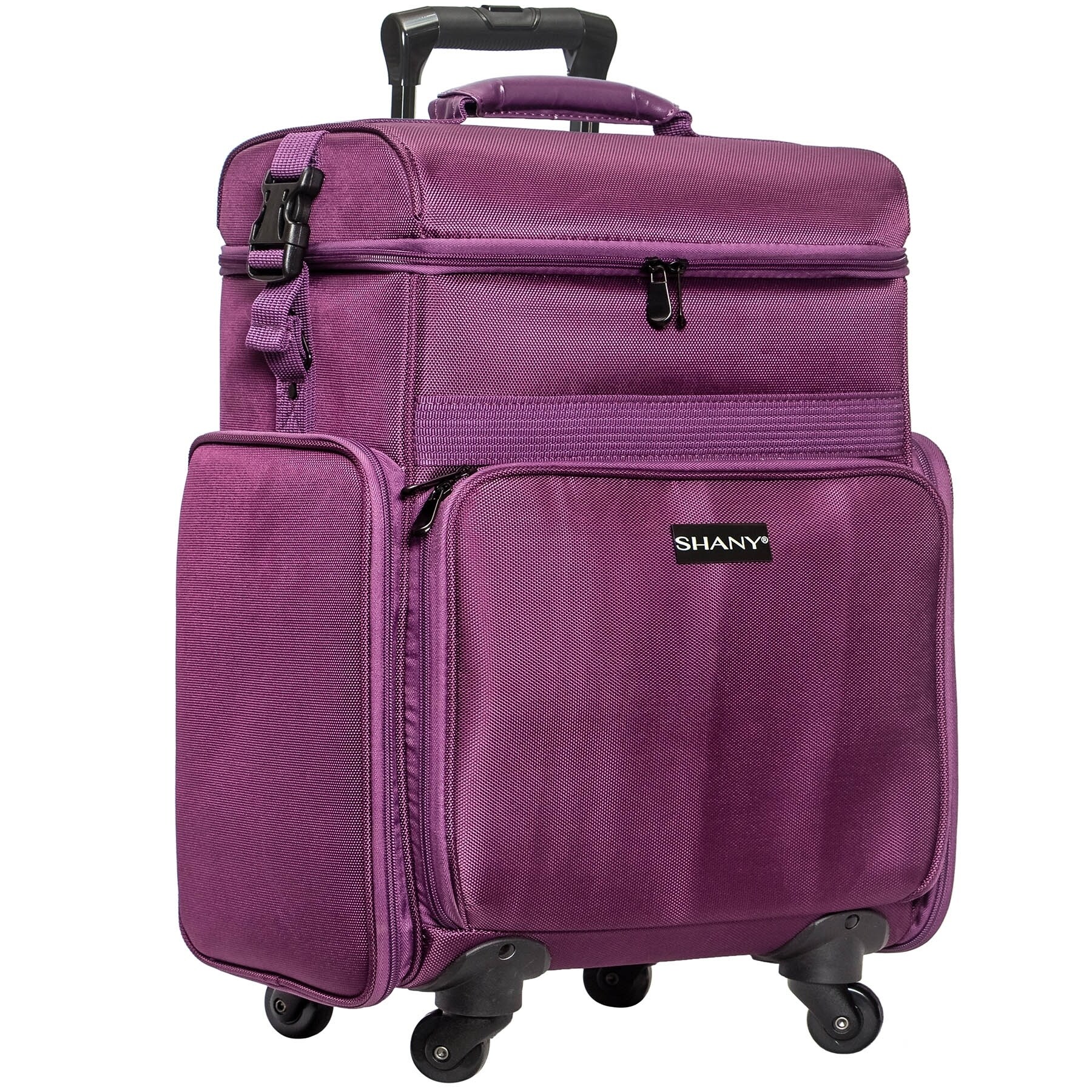 makeup luggage on wheels