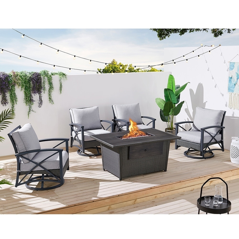 Shop Black Friday Deals On Ove Decors Bentley Ii 5 Piece Chat Set Overstock 27031440