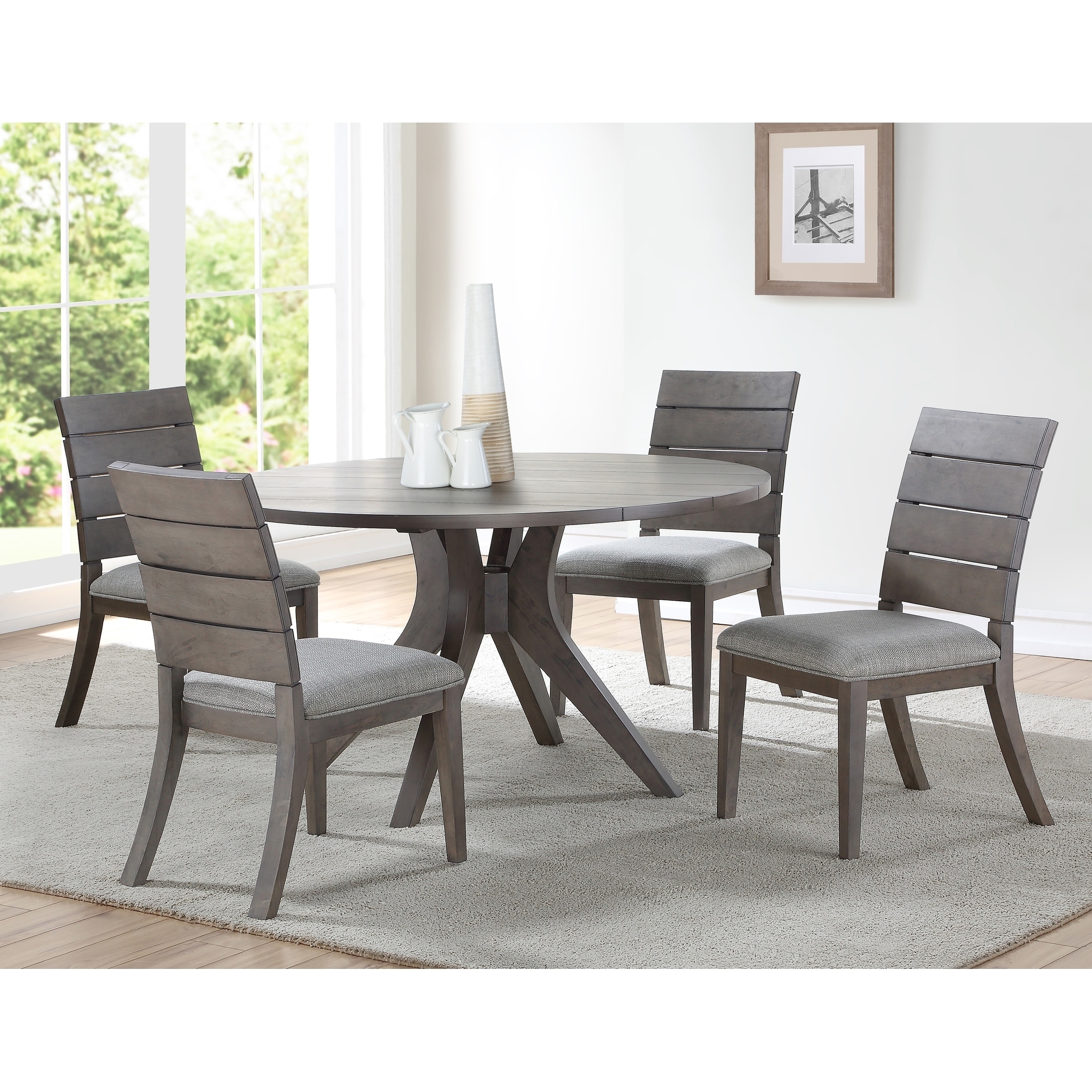 Shop Black Friday Deals On The Gray Barn Abernathy Modern Round Dining Set Overstock 27031465