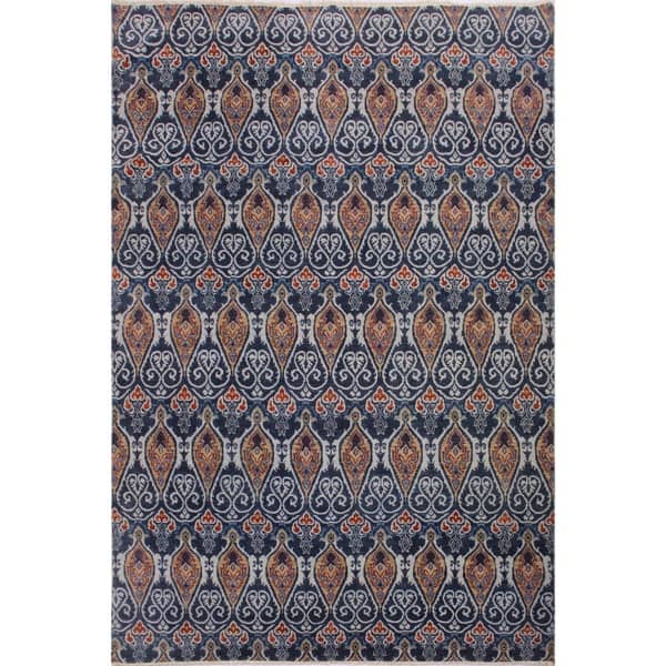 Fine Oushak Modern Colette Blue Gray Wool Rug 9 1 X 12 0 9 Ft 1 In X 12 Ft 0 In Overstock 27031541