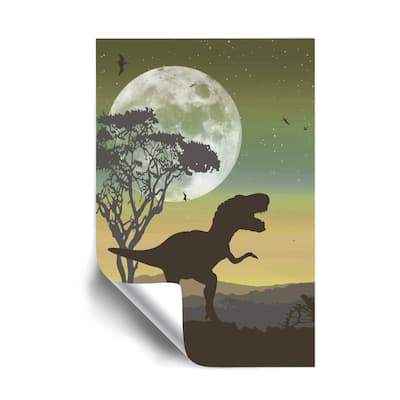 Roar of The T-Rex Sage Removable Wall Art Mural