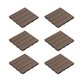 preview thumbnail 16 of 14, Patio and Deck Tiles- 6 Pcs, Interlocking Slat Pattern Weather Resistant and Anti-Slip by Pure Garden