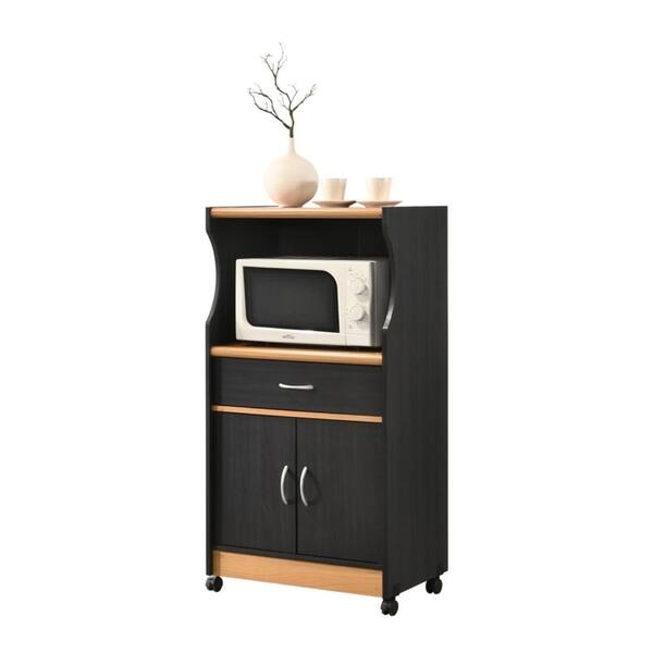 Shop Hodedah Microwave Kitchen Cart Free Shipping Today