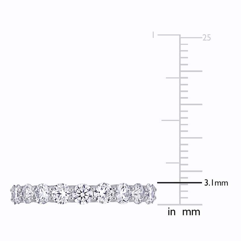 Miadora 2 1/5ct TW Lab Grown Diamond Full-Eternity Ring 14k White Gold