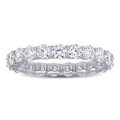 Miadora 2 1/5ct TW Lab Grown Diamond Full-Eternity Ring 14k White Gold