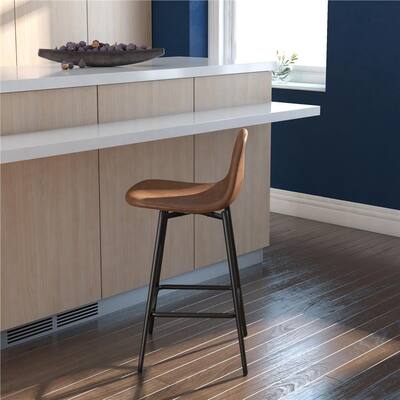 Avenue Greene Ciara 24 inch Counter Height Bar Stool with Low Back - N/A
