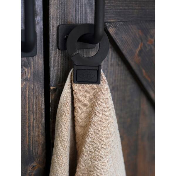 Ritz Hook and Hang Woven Kitchen Towel, Set of 2 - Paprika