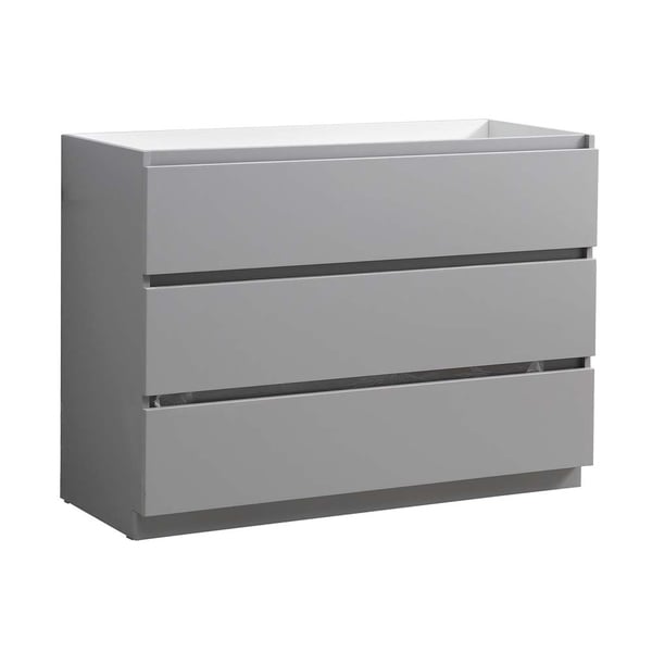 Fresca Lazzaro 48" Gray Free Standing Modern Bathroom Cabinet