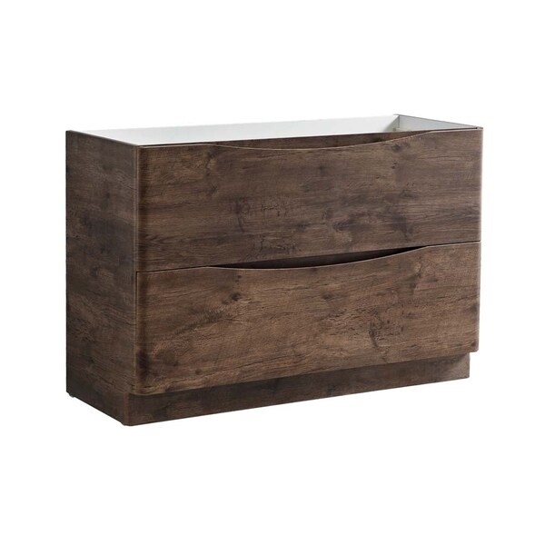 Fresca Tuscany 48" Rosewood Free Standing Double Sink Modern Bathroom Cabinet