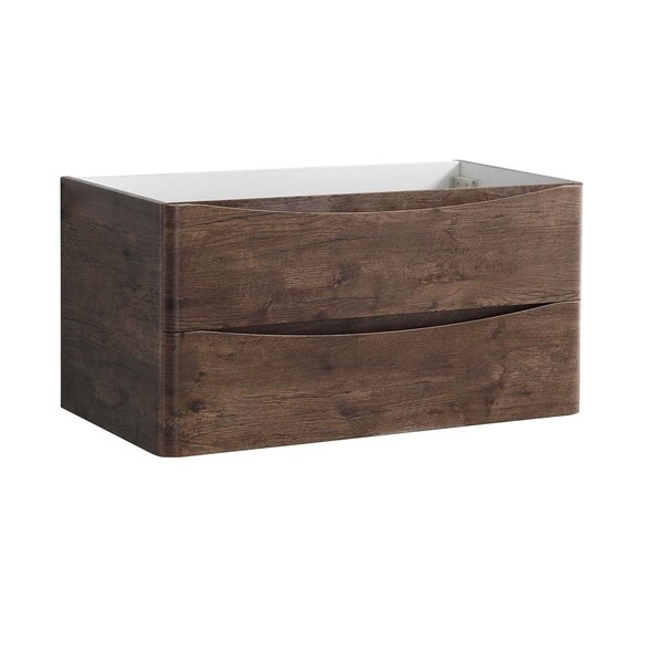 Fresca Tuscany 36" Rosewood Wall Hung Modern Bathroom Cabinet