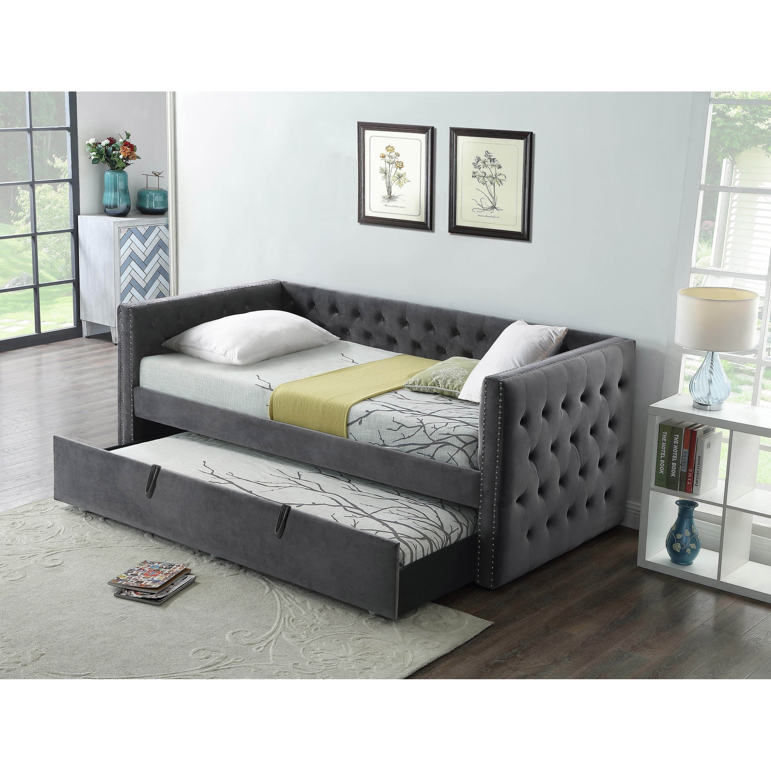 twin daybed with trundle included
