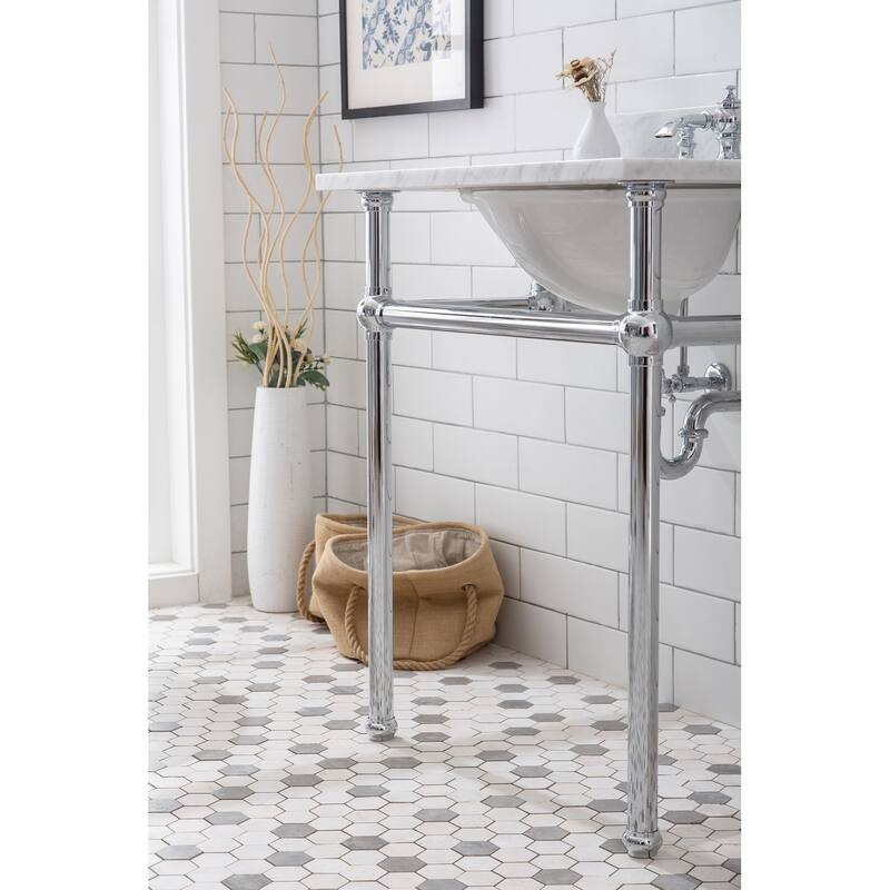 Embassy 30 Inch Wide Single Wash Stand, P-Trap, Counter Top with Basin, and F2-0013 Faucet included