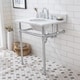 preview thumbnail 3 of 22, Embassy 30 Inch Wide Single Wash Stand, P-Trap, Counter Top with Basin, and F2-0012 Faucet included